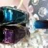 Vernis Stamping Bleu Pailletes -