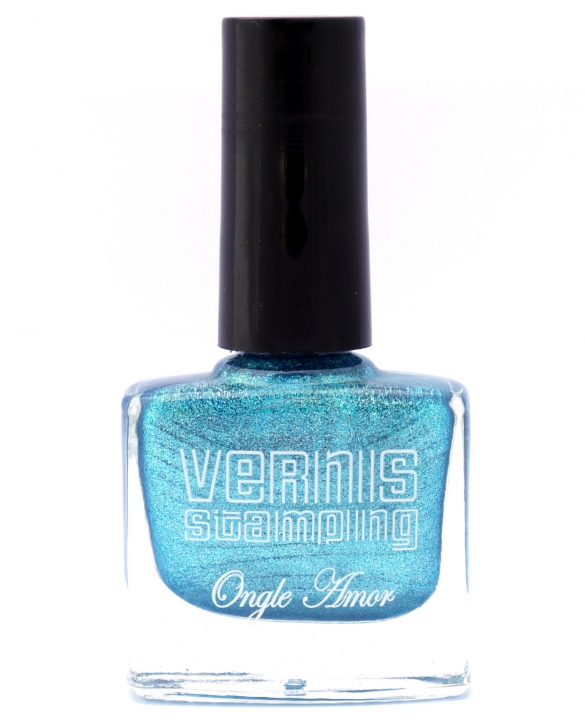 Vernis Stamping Bleu Irise