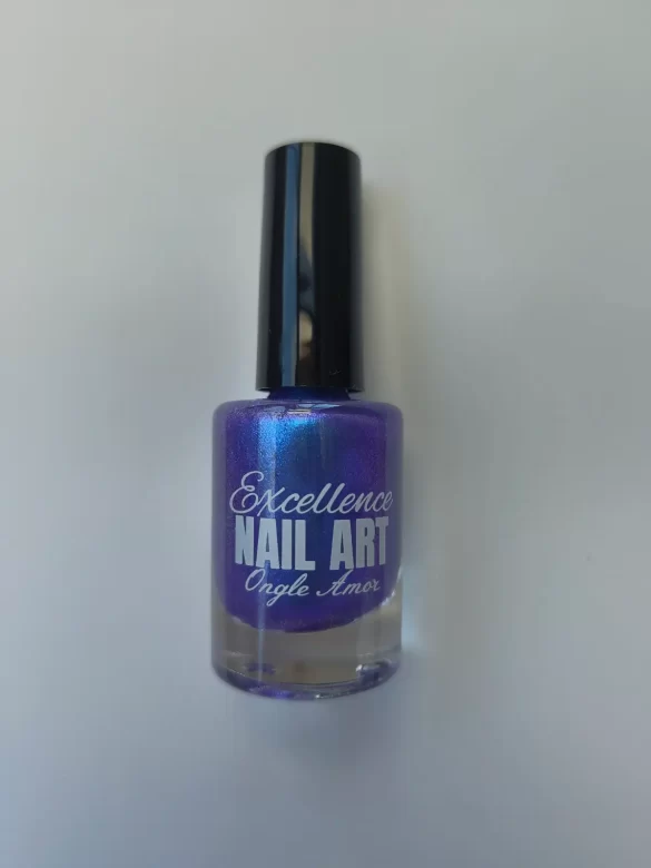 Vernis Stamping - Bleu métal intense - Excellence Nail Art