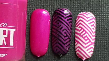Vernis Stamping Exellence Nail Art ROSE FLUO