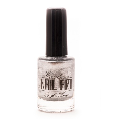 Vernis à Ongles DEBORAH MILANO Shine Tech 83 - Noir Argenté Pailleté - Vernis Longue Tenue Brillant