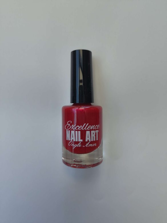 Vernis Stamping - Rouge Cerise Pailleté - Excellence Nail Art
